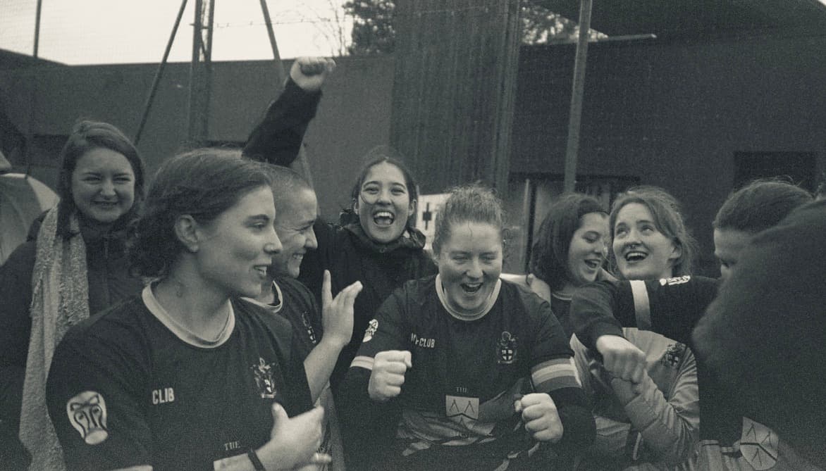 Football team posing for a photo